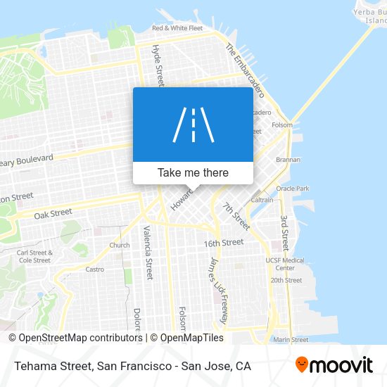 Mapa de Tehama Street