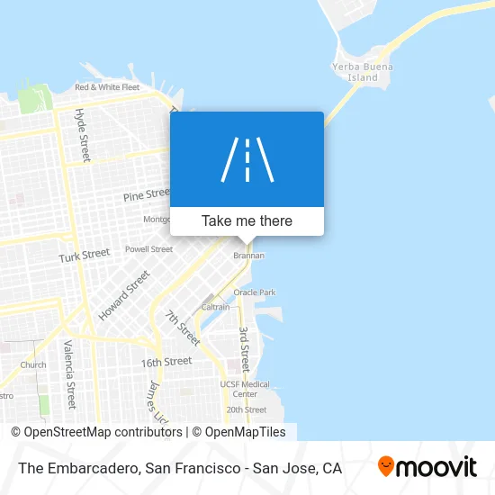 The Embarcadero map