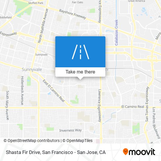 Shasta Fir Drive map