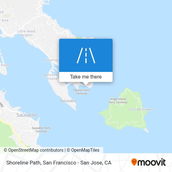 Mapa de Shoreline Path