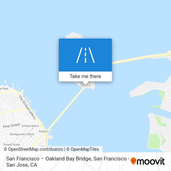 San Francisco – Oakland Bay Bridge map