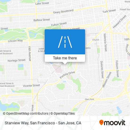 Starview Way map