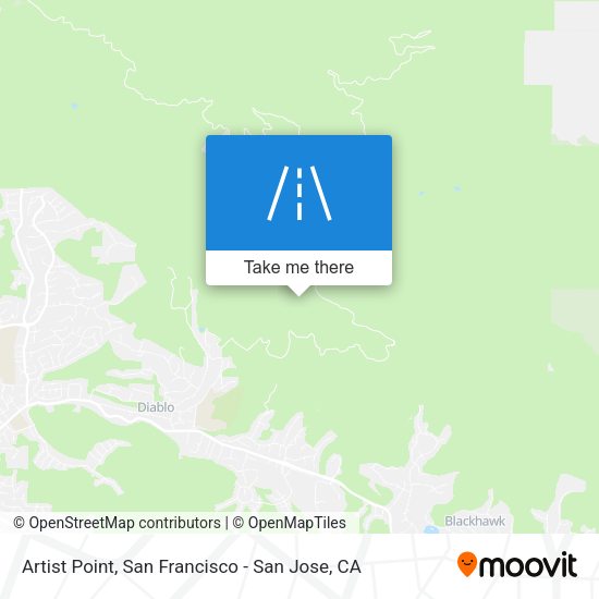 Mapa de Artist Point