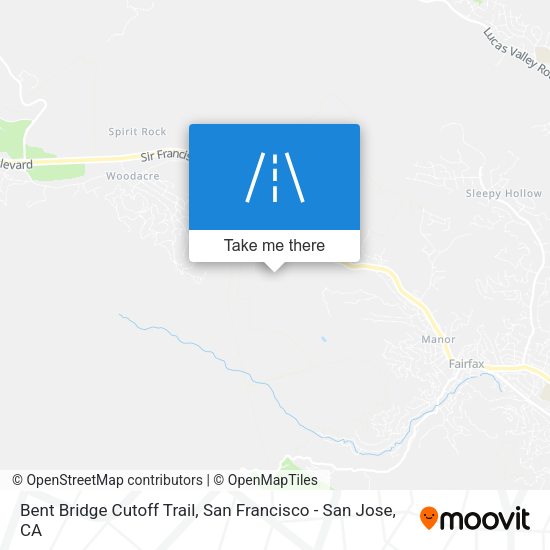 Mapa de Bent Bridge Cutoff Trail