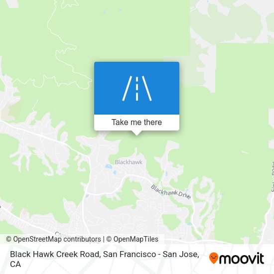 Mapa de Black Hawk Creek Road