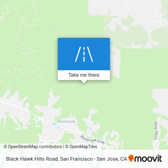Black Hawk Hills Road map