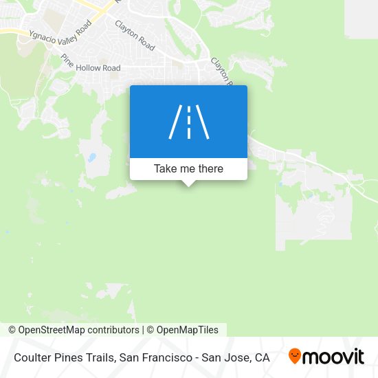 Coulter Pines Trails map