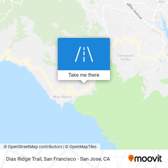 Dias Ridge Trail map