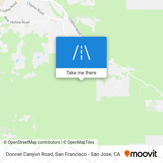 Donner Canyon Road map