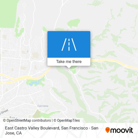 Mapa de East Castro Valley Boulevard
