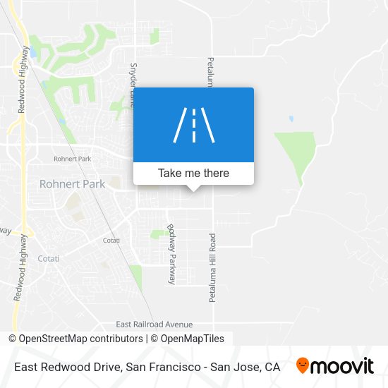 Mapa de East Redwood Drive