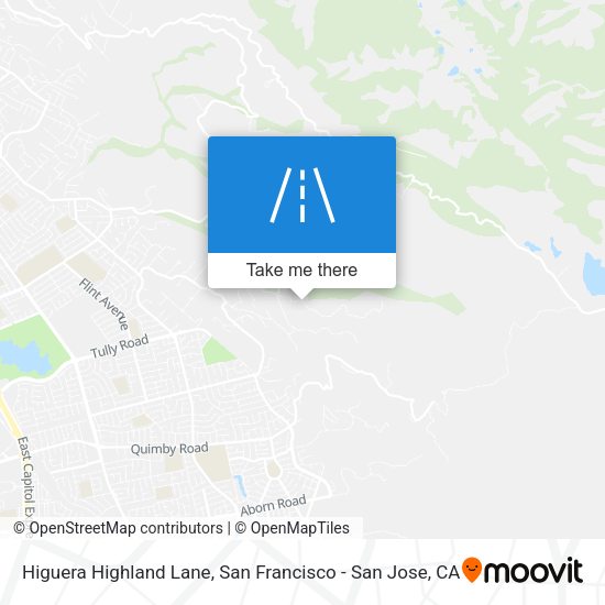 Higuera Highland Lane map