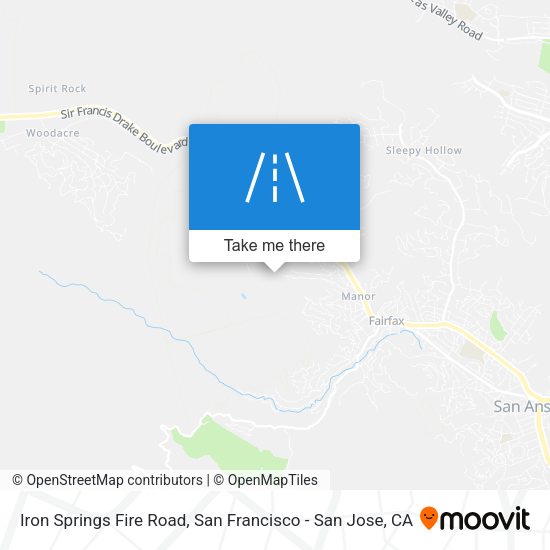 Iron Springs Fire Road map