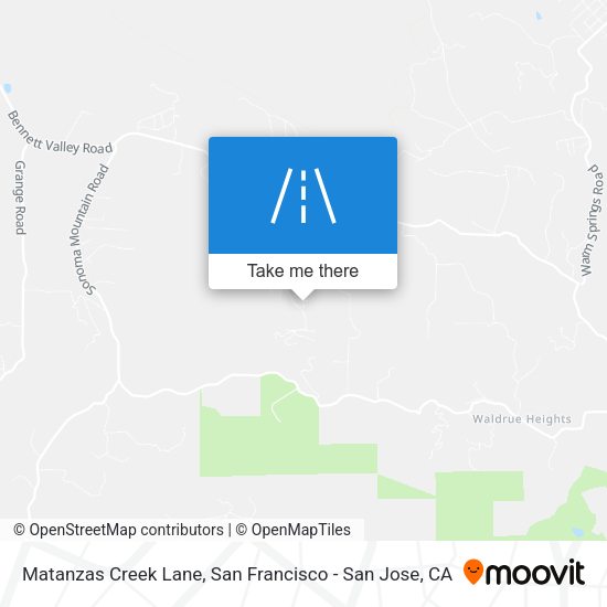 Matanzas Creek Lane map