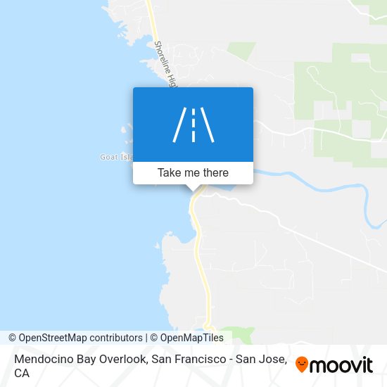 Mendocino Bay Overlook map