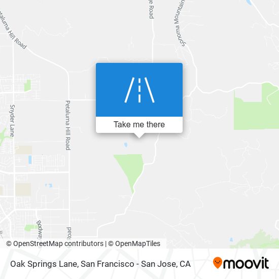 Mapa de Oak Springs Lane