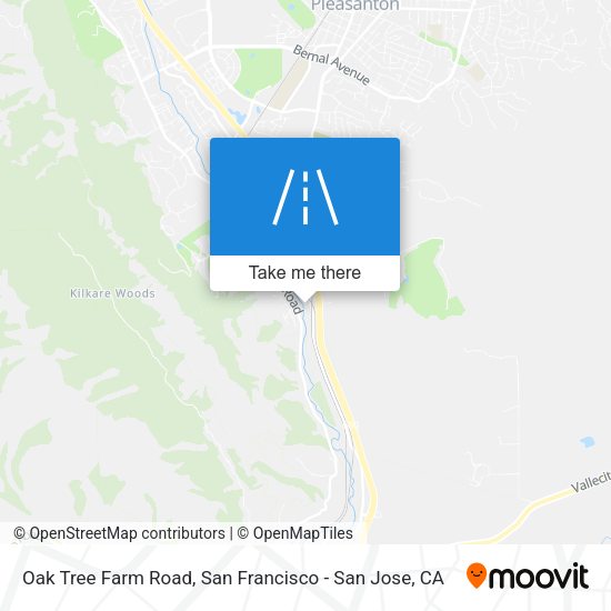 Oak Tree Farm Road map