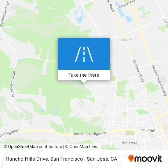 Mapa de Rancho Hills Drive