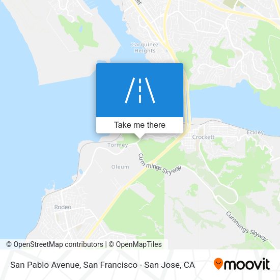 San Pablo Avenue map