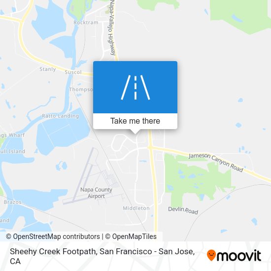 Sheehy Creek Footpath map
