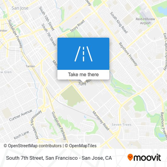 South 7th Street map