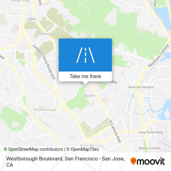 Westborough Boulevard map