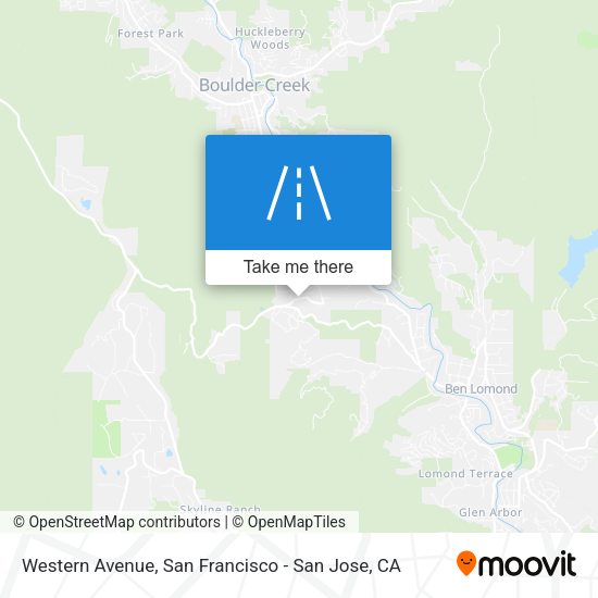 Mapa de Western Avenue