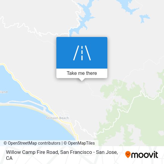 Willow Camp Fire Road map
