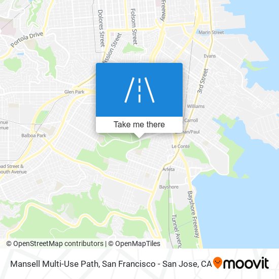 Mapa de Mansell Multi-Use Path