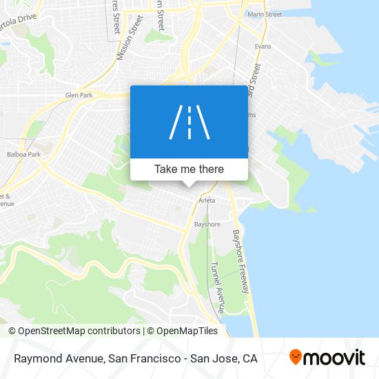 Raymond Avenue map