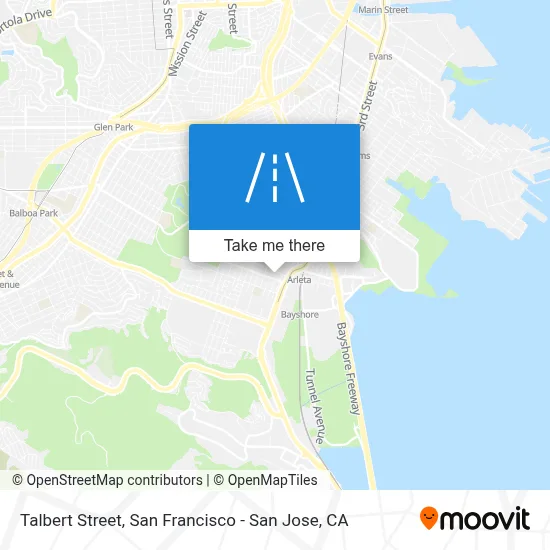 Talbert Street map