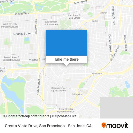 Cresta Vista Drive map