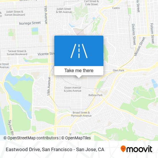 Mapa de Eastwood Drive