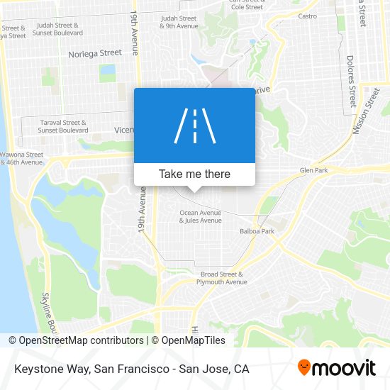 Mapa de Keystone Way