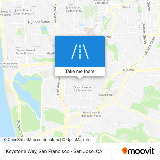 Mapa de Keystone Way
