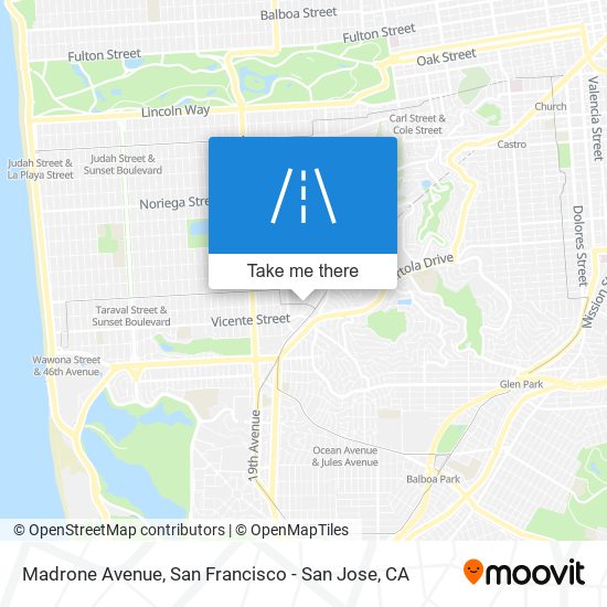 Madrone Avenue map