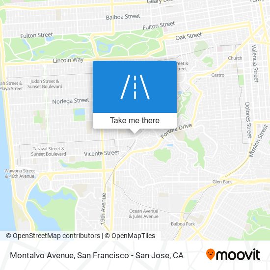 Montalvo Avenue map