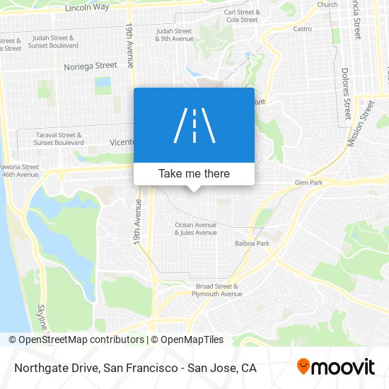 Northgate Drive map