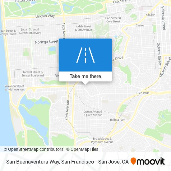 Mapa de San Buenaventura Way