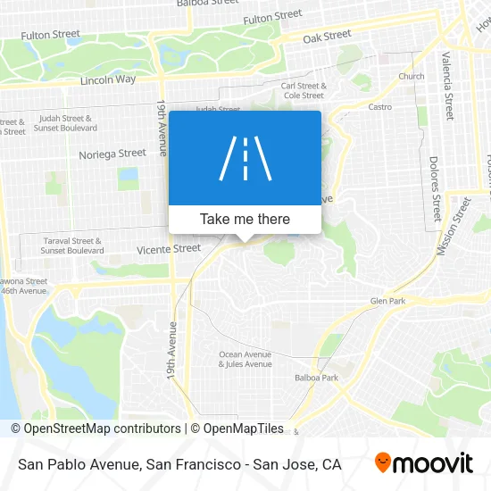 San Pablo Avenue map