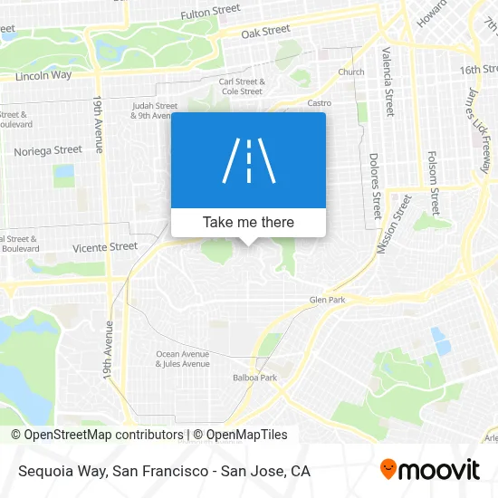 Sequoia Way map