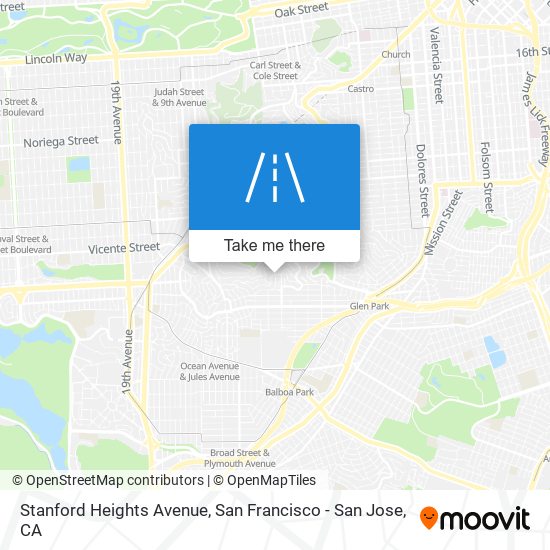 Stanford Heights Avenue map