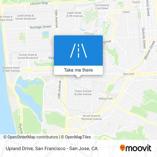 Mapa de Upland Drive
