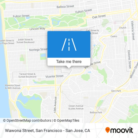 Wawona Street map