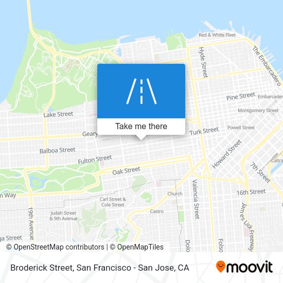 Broderick Street map