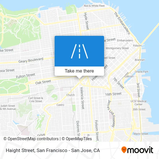 Haight Street map