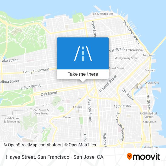Mapa de Hayes Street