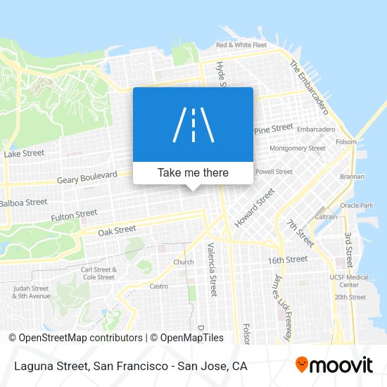 Mapa de Laguna Street