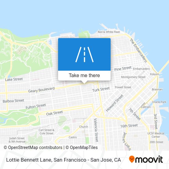 Mapa de Lottie Bennett Lane