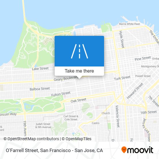 Mapa de O'Farrell Street